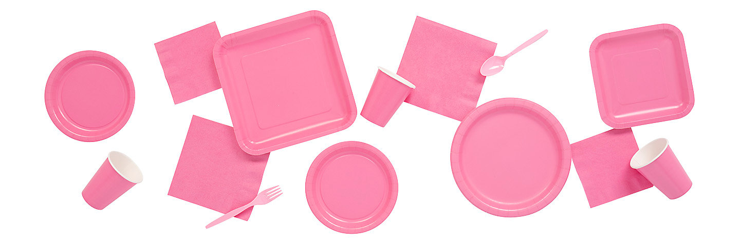 Solid Color Candy Pink Tableware