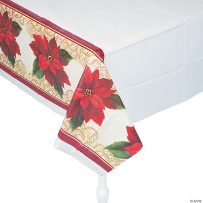 Tablecloth Poinsettia Olive/Flax 150 x 230cm - Madras Link