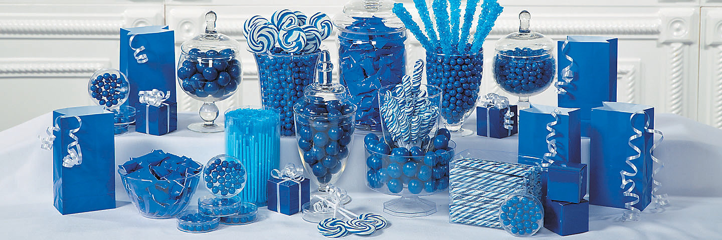 Blue Candy Buffet Supplies
