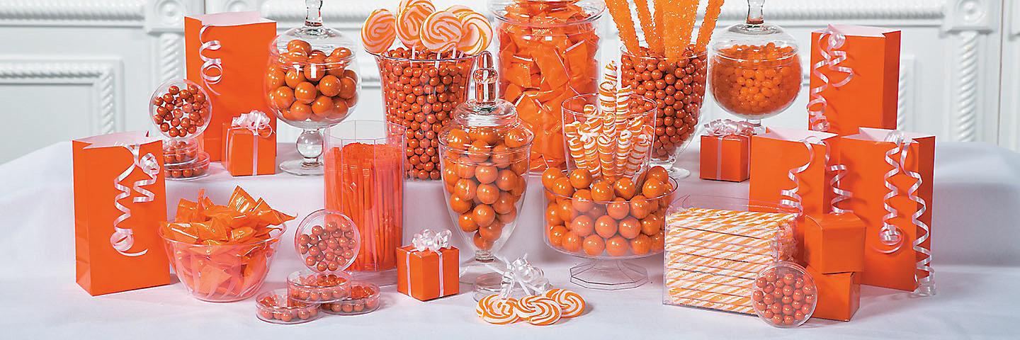 Orange Candy Buffet Supplies