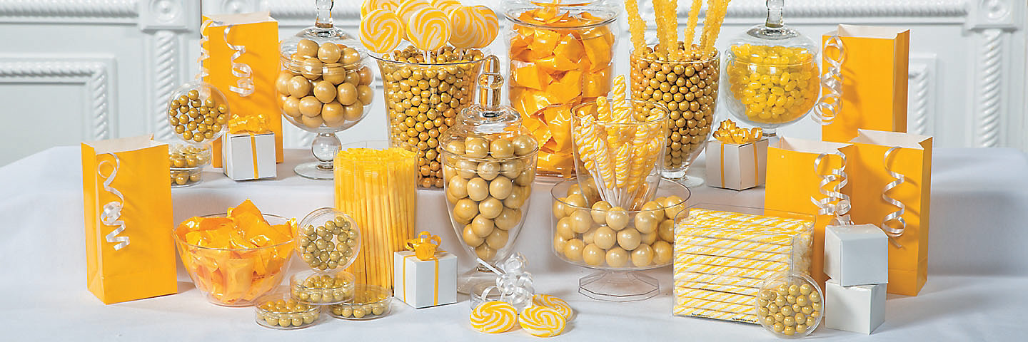 Yellow Candy Buffet Supplies