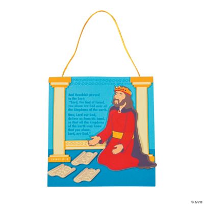 Hezekiah Prays Sign Craft Kit