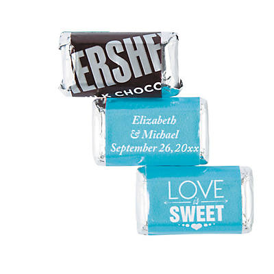 Personalized Love Is Sweet Wedding Photo Stickers Kisses Candy Labels DIY 
