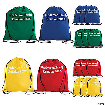 Large Bright Color Drawstring Backpacks Oriental Trading Company 