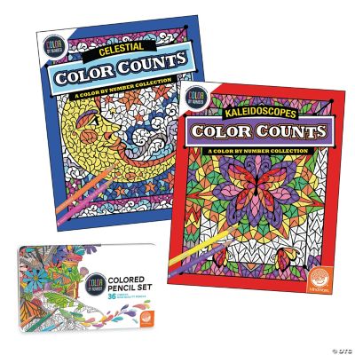 Color By Number Books, Coloring Books, Creative Activities - MindWare