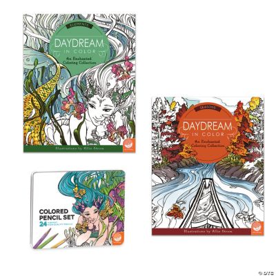 Dream Bean - Coffee Lovers Adult Coloring Book with Pencils