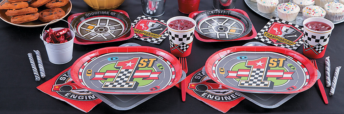 1st Birthday Race Car Party Supplies