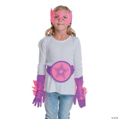 Pink & Purple Superhero Accessories - 4 Pc. | Oriental Trading