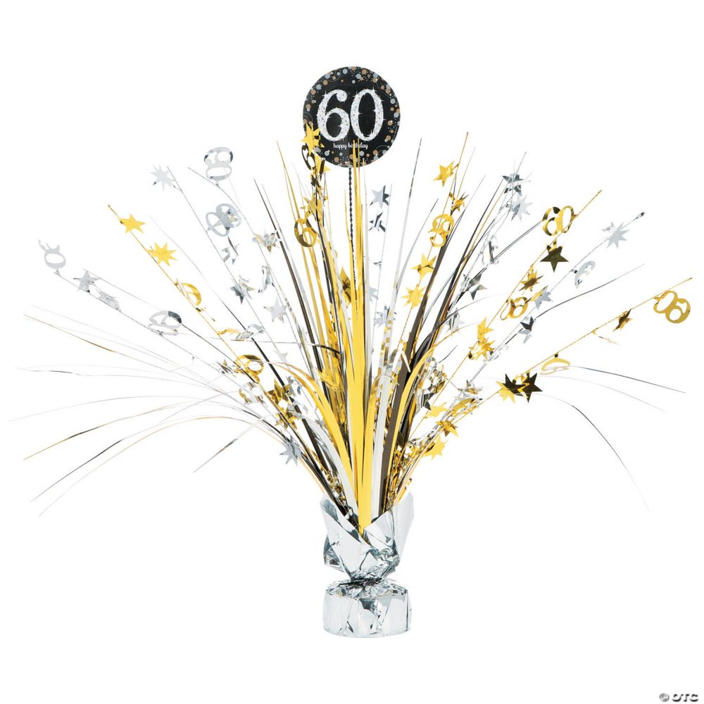 60th Birthday Sparkling Celebration Centerpiece