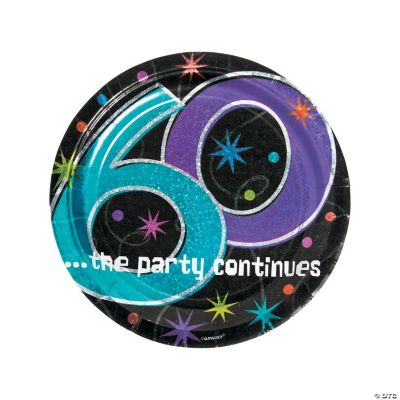 60th Birthday Party Continues Paper Dinner Plates Discontinued