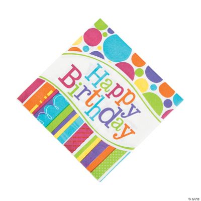 Fabulous Birthday Luncheon Servietten – 33 Cm, 36 Stück, Bunt & Festlich Für Geburtstagspartys