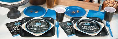 40th Vintage Dude Party Supplies