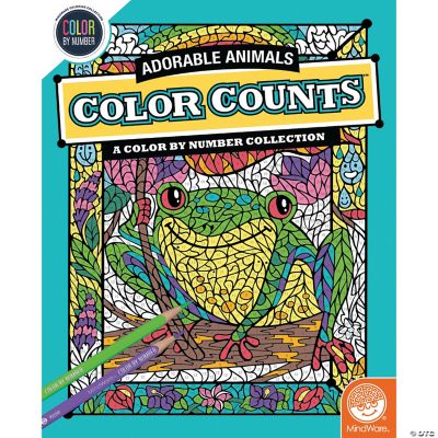 Color by Number Color Counts - Adorable Animals