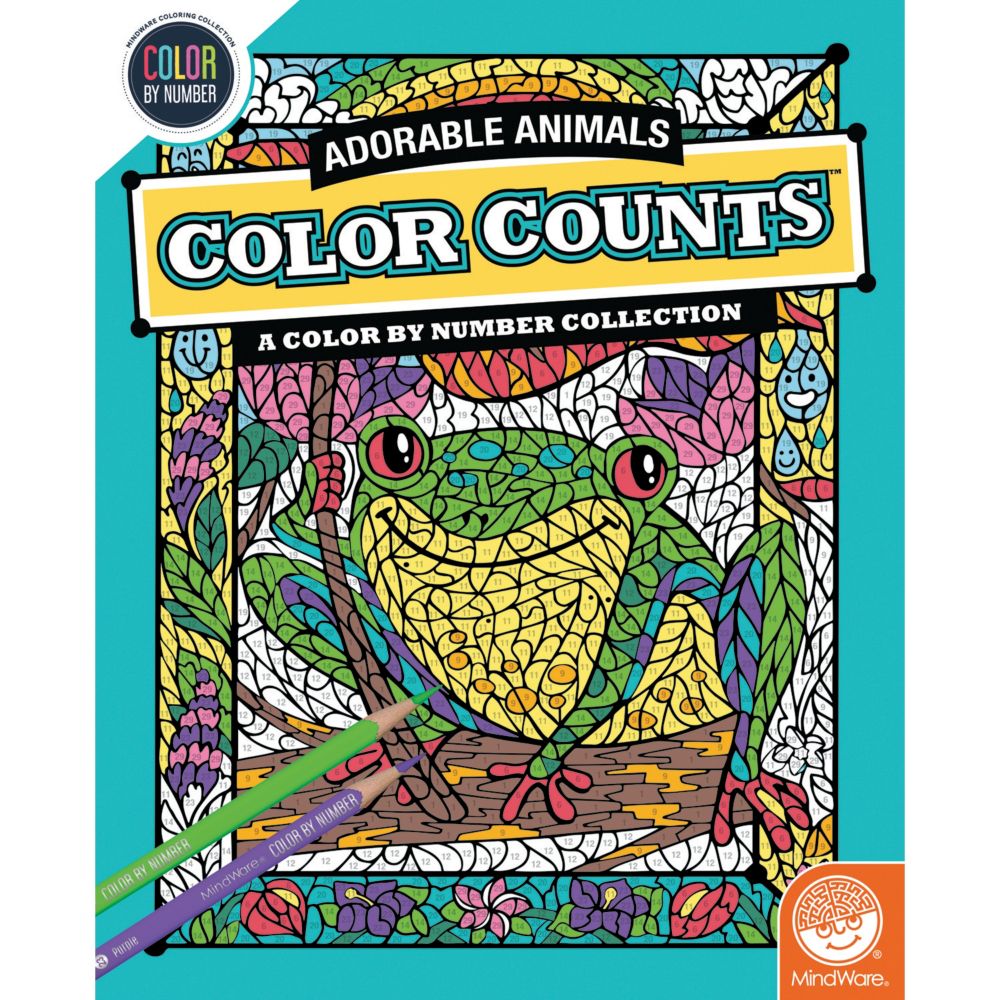 Color Counts Adorable Animals Coloring Book From MindWare
