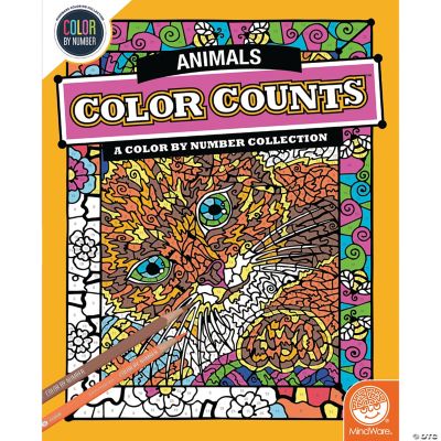 Color by Number Color Counts - Adorable Animals 2