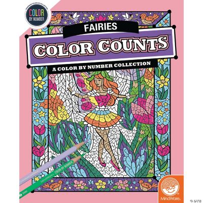 Color by Number Color Counts - Fairies