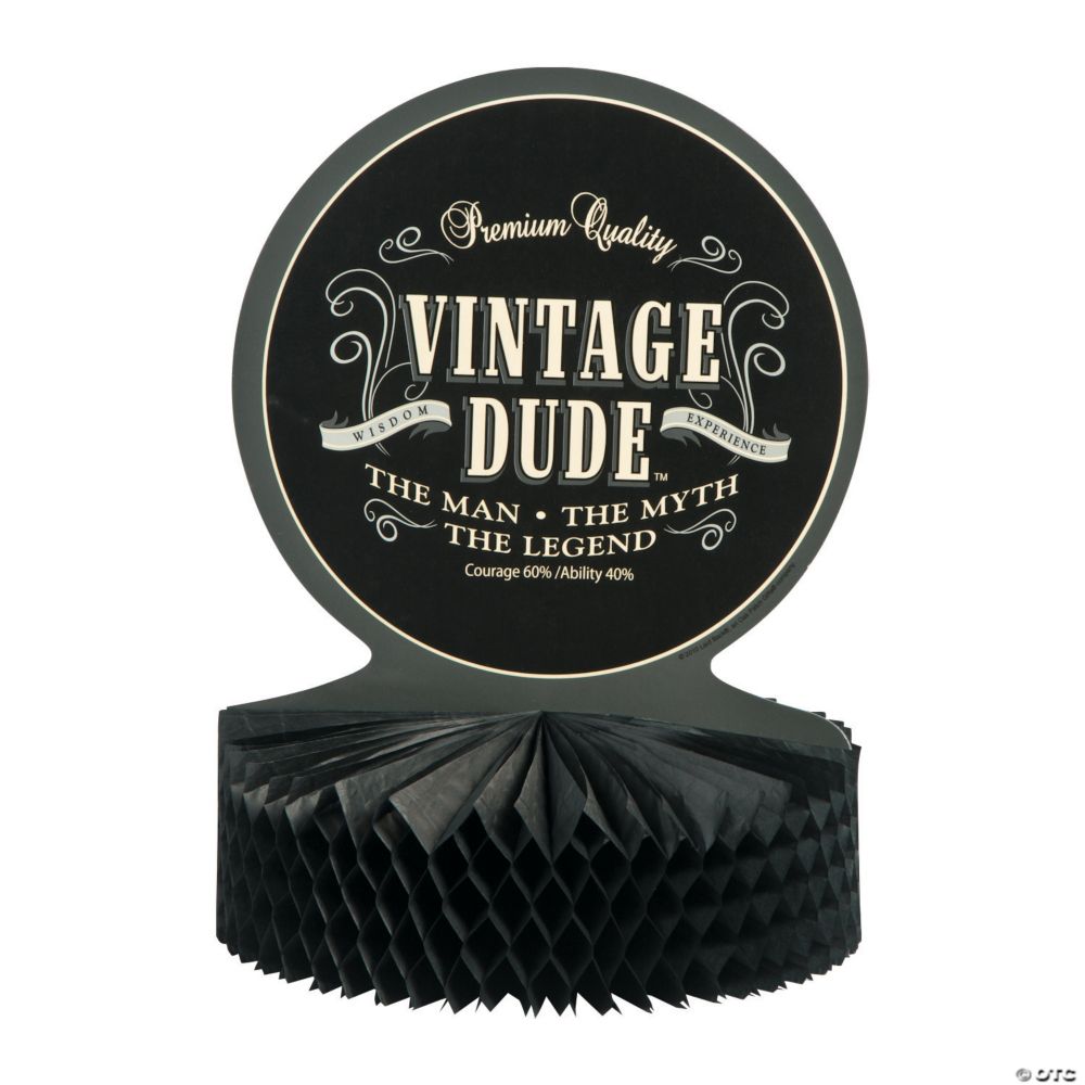 Vintage Dude Birthday Centerpiece