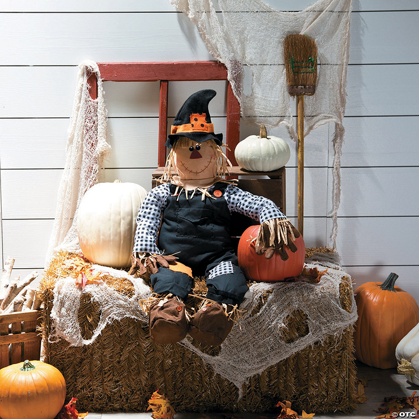 Home School Yard Halloween Decoration,Scarecrow Fall Decor,Large Scarecrow,Decorations for Garden Porch,A