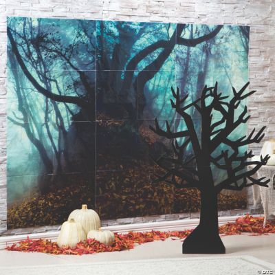 Haunted Forest Backdrop Halloween Decoration - Party Decor - 3 Pieces