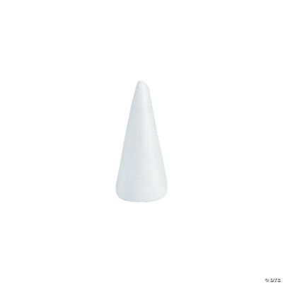 1/2/3/4/5/6pcs Foam Cones , White Polystyrene Cone Shaped Foam