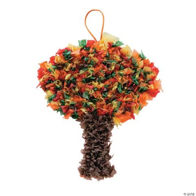 Fall Tree Crinkle Tissue Paper Craft Kit- Makes 12