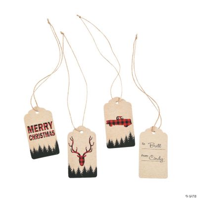 Christmas Buffalo Plaid Gift Tags - Discontinued
