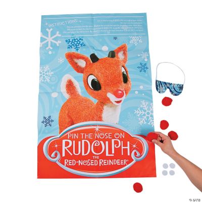 Pin The Nose On Rudolph The Red Nosed Reindeer Party Game
