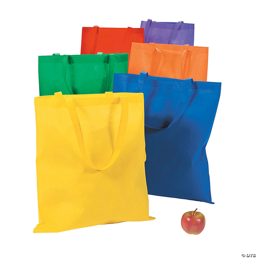 Large Primary Color Tote Bags - Discontinued