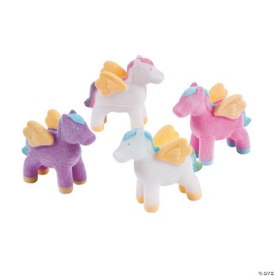 Flocked Mythical Ponies - 12 Pc.