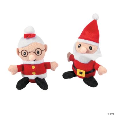 mr and mrs claus plush dolls