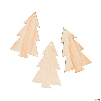 DIY Unfinished Wood Tree Ornaments Oriental Trading