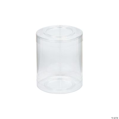 Clear Cylinder Boxes - 12 Pc. | Oriental Trading