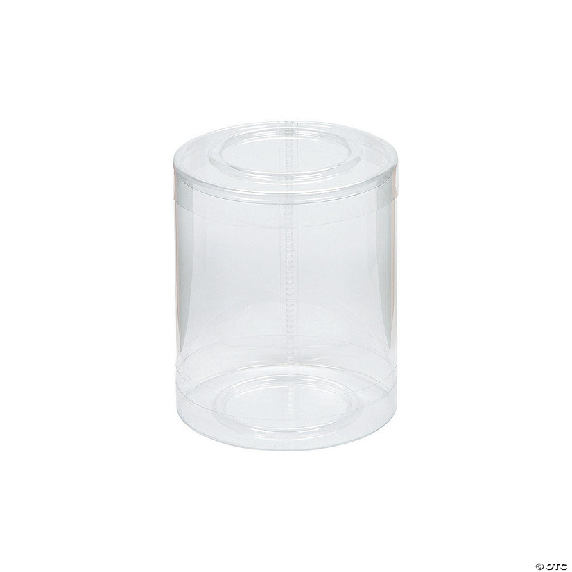 Clear Cylinder Boxes - 12 Pc. | Oriental Trading