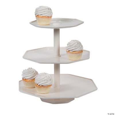 White Cupcake  Stand  Oriental Trading