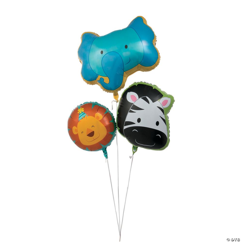 Zoo Birthday 18" - 25 1/2" Mylar Balloons - 3 Pc.
