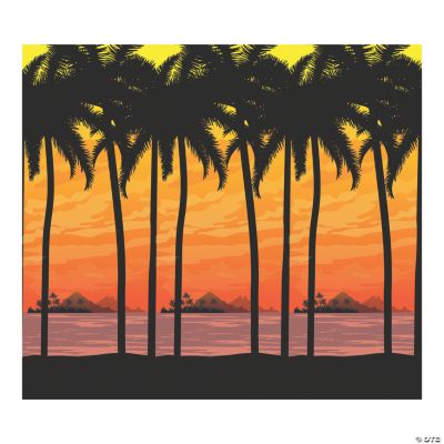 Island Luau Sunset Scene Setter - 2 Pc.