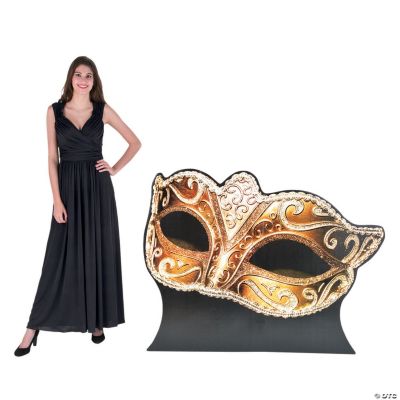 Gold Masquerade Ball Mask Stand Up Oriental Trading