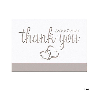 Hearts & Flowers Box of 25 Thank You Note Cards by PS Greetings 