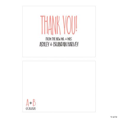 Personalized Modern Simple Thank You Cards 