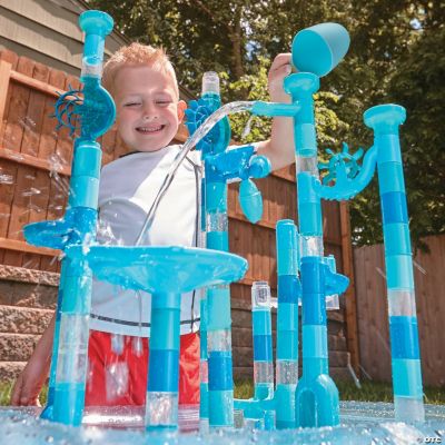 125 Piece Aqua Maze Marble Run | MindWare