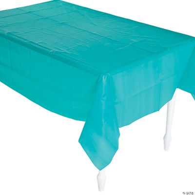 Teal Lagoon Tablecloth Oriental Trading