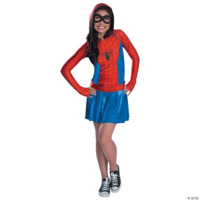 Girl's Spidergirl Hoodie Dress Costume - Medium | Oriental Trading