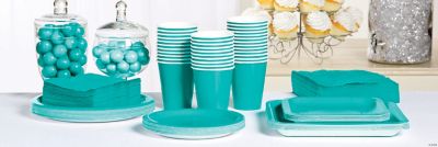 Solid Color Teal Lagoon Tableware