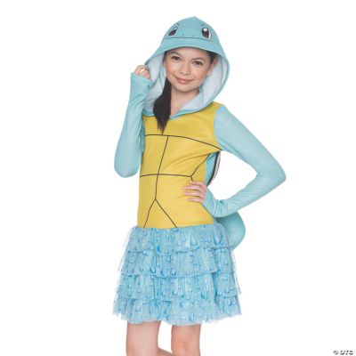 Girls Pokemon Squirtle Hoodie Dress Costume