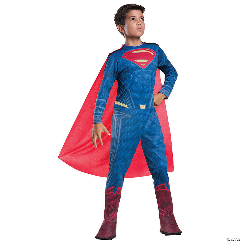 Superman Man of Steel DC Comics Superhero Fancy Dress Up Halloween Child Costume 