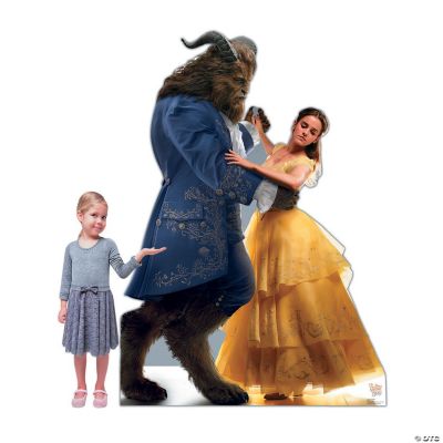 Beauty & the Beast™ Belle & the Beast Life-Size Cardboard Stand-Up |  Oriental Trading