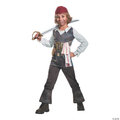 Kids Classic Pirates Of The Caribbean 5 Captain Jack Costume