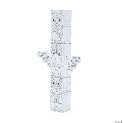 Download Color Your Own 3D Totem Pole | Oriental Trading