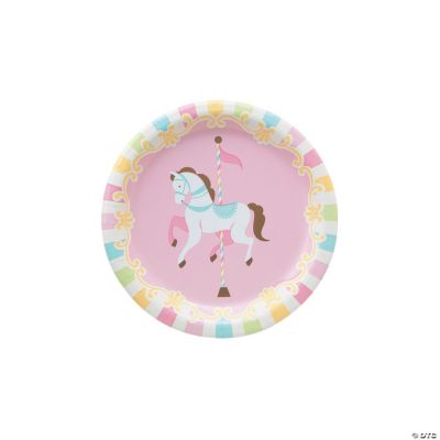 Carousel Baby Shower Paper Dessert Plates - 8 Ct. - Discontinued