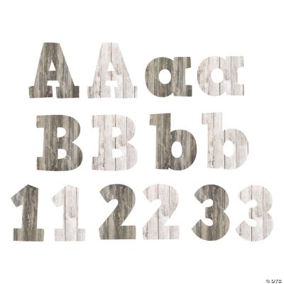 Wood Grain Bulletin Board Letters Numbers Oriental Trading